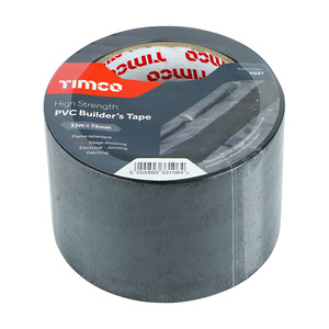 75mmx33m Single Sided Black Polythene Jointing Tape for DPM